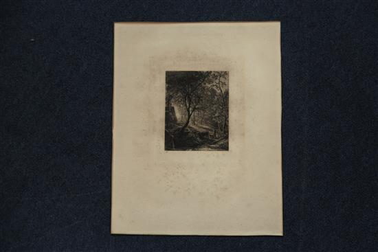 Samuel Palmer (1805-1881) The herdsmans cottage, overall 9.75 x 7.5in.